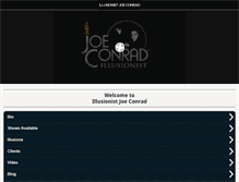 Tablet Screenshot of joeconrad.com